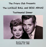 Lucille Ball and Desi Arnaz Friars Testimonial Dinner - 1958 - CD