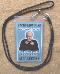 George Carlin - 2008 Tour Backstage Pass